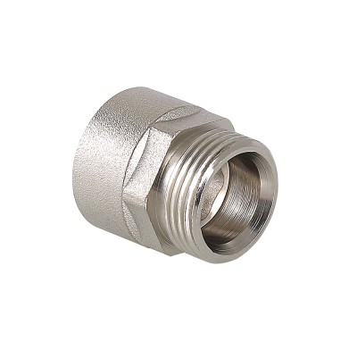 Переходник VALTEC 3/4 х 3/4 евроконус внутренняя-наружная резьба, никелированная латунь Переходник VALTEC 3/4 х 3/4 евроконус внутренняя-наружная резьба, никелированная латунь