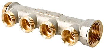 Коллектор VALTEC 1х3 вых. Евроконус 3/4 Коллектор VALTEC 1х3 вых. Евроконус 3/4