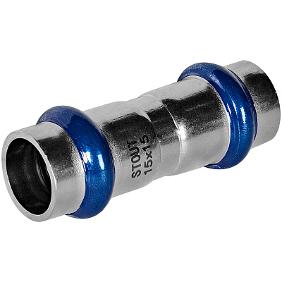 Муфта равнопроходная Stout из нержавеющей стали 15 ВПр (SSS-2017-000015) Муфта равнопроходная Stout из нержавеющей стали 15 ВПр (SSS-2017-000015)