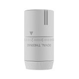 Термостатическая головка Royal Thermo Design жидкостная, М30х1,5, пластик, 7-28, белый soft touch