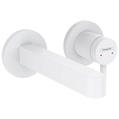 Встраиваемый смеситель Hansgrohe Finoris настенный для раковины (внешняя часть), матовый белый