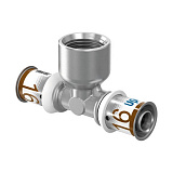 Тройник Uponor S-Press PLUS 25 x 3/4 ВР x 25 мм, 10 бар, латунь