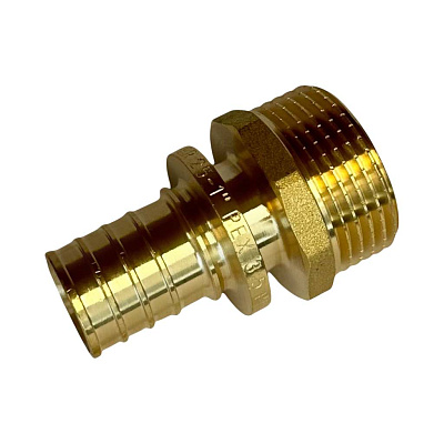 Переходник Rommer с наружной резьбой 20x1/2, латунь