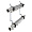 Коллектор TECE для систем отопления без вентилей 1х3/4ЕК 4 контура, квадратное сечение