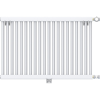 Стальной трубчатый радиатор отопления Rommer RST 1030/47 боковое подключение RAL9016