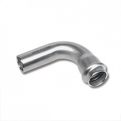 Отвод Sanha 9001A, 90 гр. ВПр-НПр, нержавеющая сталь, 22