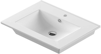 Раковина Sanita Luxe Quadro 75 белая