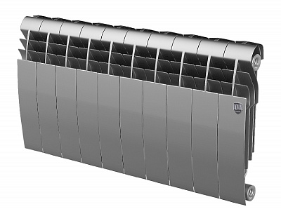 Биметаллический секционный радиатор отопления Royal Thermo Biliner 350 / Silver Satin / 10 секций Биметаллический секционный радиатор отопления Royal Thermo Biliner 350 / Silver Satin / 10 секций