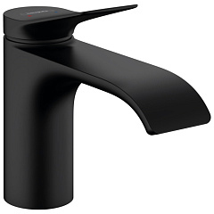 Смеситель для раковины чаши Hansgrohe Vivenis 80, матовый черный