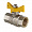 Кран шаровой газовый VALTEC Valgas 3/4 ВВ, бабочка