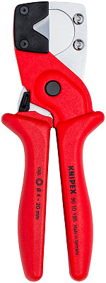 Труборез-ножницы KNIPEX для многослойных и пневматических шлангов, 4-20 мм, длина 185 мм Труборез-ножницы KNIPEX для многослойных и пневматических шлангов, 4-20 мм, длина 185 мм