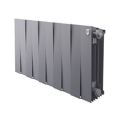 Биметаллический секционный радиатор отопления Royal Thermo PianoForte Silver Satin 300 / 10 секций Биметаллический секционный радиатор отопления Royal Thermo PianoForte Silver Satin 300 / 10 секций