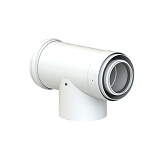 Тройник коаксиальный Cox Geelen 87 с ревизией D=100/150 мм, CoxDENS PP/Alu + CONNEXT X7