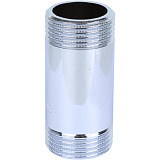 Удлинитель Stout 1x125мм из латуни, хромированный, резьба наружная