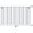Стальной трубчатый радиатор отопления Rommer RST 1175/08 боковое подключение RAL9016