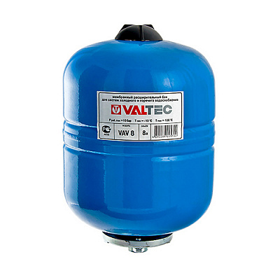 Расширительный бак VALTEC VT.AV.B 8л, для системы горячего водоснабжения Расширительный бак VALTEC VT.AV.B 8л, для системы горячего водоснабжения