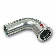 Отвод Sanha 24001A, 90 гр. ВПр-НПр, углеродистая сталь, 18