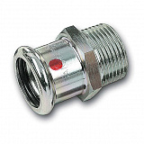 Ниппель Sanha 24243G, переходной ВПр-НР, углеродистая сталь, 42x1 1/4