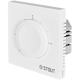 Термостат Stout 3А, ON/OFF белый