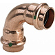 Отвод 90 медный Viega Profipress с SC-Countur d=35 (арт. 291 532)