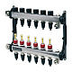 Коллектор TECE TECEfloor для поверхностного отопления 1 x 16 push-fit, 10 контуров