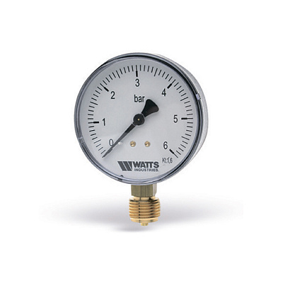 Манометр Watts F+R200 80/16, радиальный Манометр Watts F+R200 80/16, радиальный
