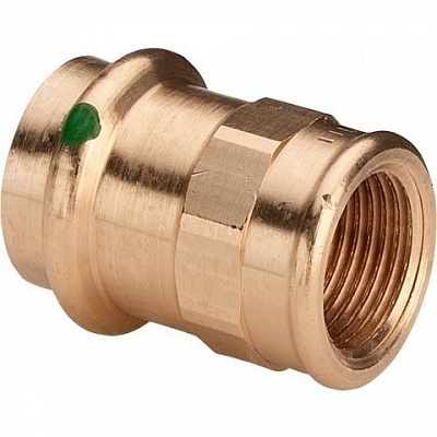 Соединительный элемент медный Viega Sanpress с SC-Contur d=15 (арт. 298 074)