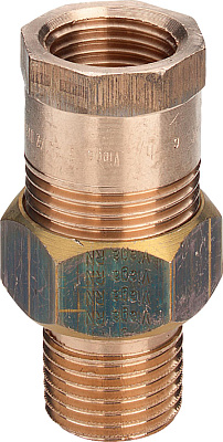 Соединительный элемент Viega резьбовой модель 3341 1/2x1/2 арт. 447007, бронза Соединительный элемент Viega резьбовой модель 3341 1/2x1/2 арт. 447007, бронза
