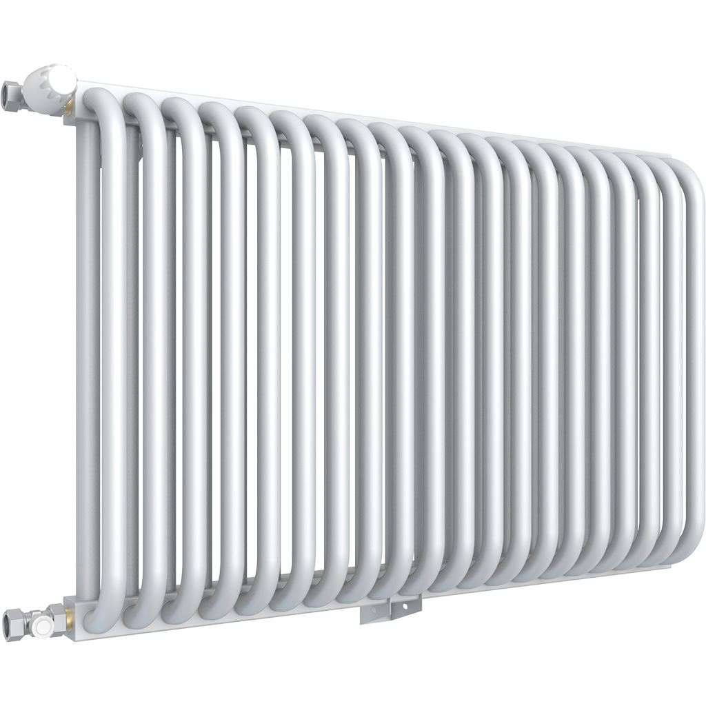 Стальной трубчатый радиатор отопления Rommer RST 2050/09 боковое подключение RAL9016