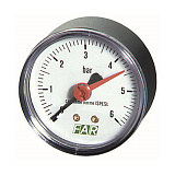 Манометр FAR 1/4 (торцевое соединение) , 0-10 бар, - 20-80 C, O 63 мм
