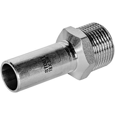 Вставка переходная Stout из нержавеющей стали 18х3/4 НПр-НР (SSS-2024-001834) Вставка переходная Stout из нержавеющей стали 18х3/4 НПр-НР (SSS-2024-001834)
