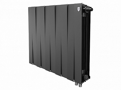Биметаллический секционный радиатор отопления Royal Thermo Pianoforte Noir Sable 500 / 10 секций нижнее правое подключение Биметаллический секционный радиатор отопления Royal Thermo Pianoforte Noir Sable 500 / 10 секций нижнее правое подключение