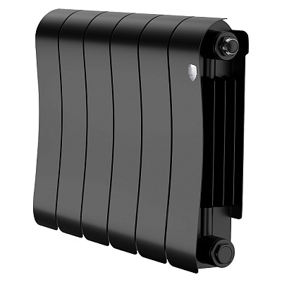 Биметаллический секционный радиатор отопления Royal Thermo Infinity 300 Чёрный / 1 секция Биметаллический секционный радиатор отопления Royal Thermo Infinity 300 Чёрный / 1 секция
