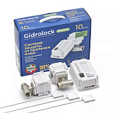 Комплект защиты от протечек воды GIDROLOCK Premium BUGATTI 3/4 (с кранами 12 V и резервным питанием) (31201022)