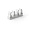 Опора полипропиленовая PRO AQUA PP-R двойная белая (25), арт.PA18510P