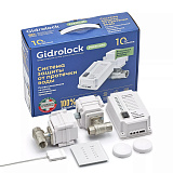 Комплект защиты от протечек воды GIDROLOCK Premium Radio BUGATTI 3/4 (с кранами 12 V и резервным питанием) (31101022)