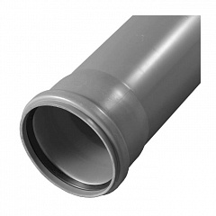 Труба для внутренней канализации Valfex BASE D50 с раструбом L=0,5 м (50x500)