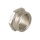 Футорка VALTEC 1 х 3/4 внутренняя-наружная резьба, никелированная латунь