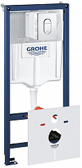 Система инсталляции для унитазов Grohe Rapid SL 38929000 4 в 1 с кнопкой смыва