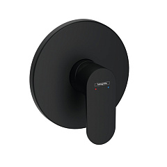 Встраиваемый смеситель Hansgrohe для душа Rebris S (внешняя часть), матовый черный 72667670