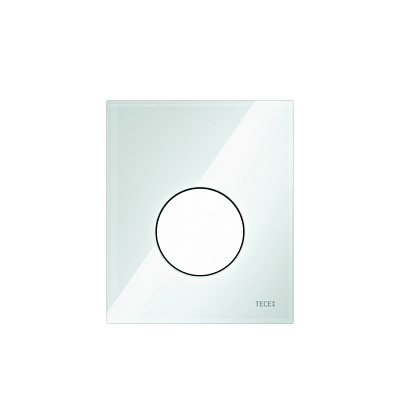 Панель смыва писсуара TECE TECEloop стеклянная с картриджем, зеленая, клавиша белая Панель смыва писсуара TECE TECEloop стеклянная с картриджем, зеленая, клавиша белая