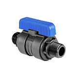 Кран шаровой Valfex ПНД компрессионный НР/НР разборный 1x3/4 Ду20
