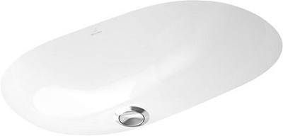Раковина накладная Villeroy and Boch O.Novo 53x32 белая