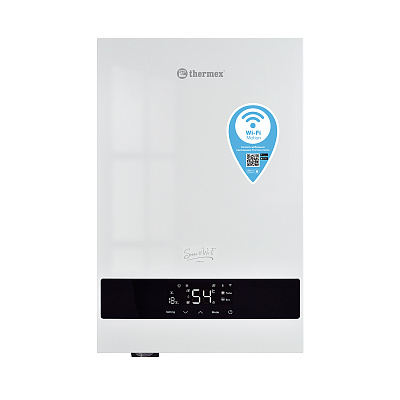 Электрический котёл отопления настенный Thermex Sonne 12 Wi-Fi одноконтурный (White) Электрический котёл отопления настенный Thermex Sonne 12 Wi-Fi одноконтурный (White)