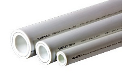 Полипропиленовая труба VALTEC армированная алюминием PP-ALUX PN 25, VTp.700.AL25.20, 20 x 3,4 мм