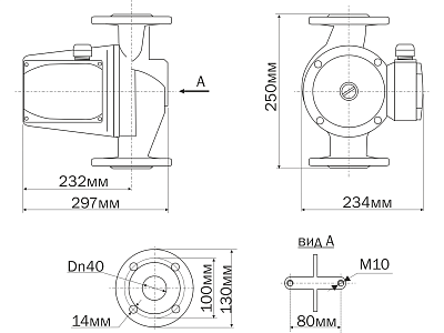 Циркуляционный насос Aquario AC 8-8-40F