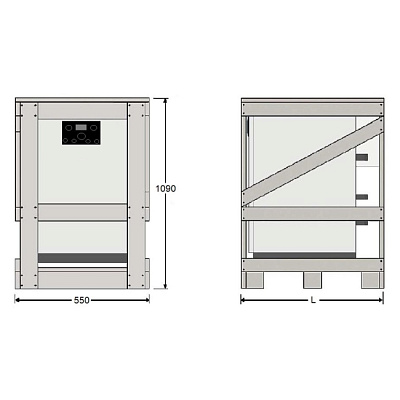 Напольный газовый котел отопления, атмосферный Kentatsu Kobold S-04