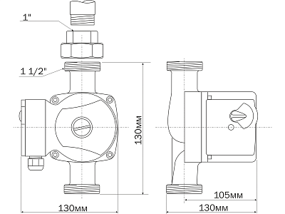 Циркуляционный насос Aquario AC254-130