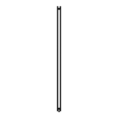 Стальной трубчатый радиатор отопления Royal Thermo Shift R22 VC2180 - 10 секций RAL9005m (черный)