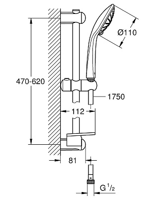 Душевой гарнитур Grohe Euphoria Massage 110 27231001